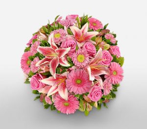 Sweet Sentiments Pink Flowers Bouquet