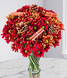 Christmas Chrysanthemums Bouquet 