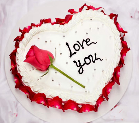 rose chocolate cake heart shape and 10 mix roses bouquet - gifts cake  flower gifts delivery