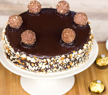 Ferrero Rocher Cake • Baked to Order • Crumbs & Doilies