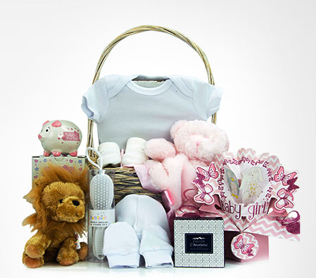Deluxe Baby Girl Gift Basket