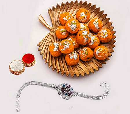 SurpriseForU Dark Fantasy Loaded With Designer Tray And Cute Teddy Bear,  Fish With Om Rakhi Plated Gift Box Price in India - Buy SurpriseForU Dark  Fantasy Loaded With Designer Tray And Cute